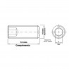 Parafuso Allen Sem Cabea Ao Liga M10 x 12 MA