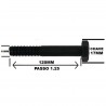 Parafuso Sextavado Ao 8.8  M10 x 120MM MB 1,25 DIN 960 M10-1.25x120 ROSCA PARCIAL