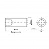 Parafuso Allen Sem Cabea Ao Liga M3 x 4 MA