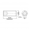 Parafuso Allen Sem Cabea Ao Liga M5 x 20 MA