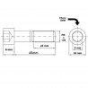 Parafuso Cabea Cilindrica com Sextavado Interno Allen M6x45 M6-1.00x45 MA