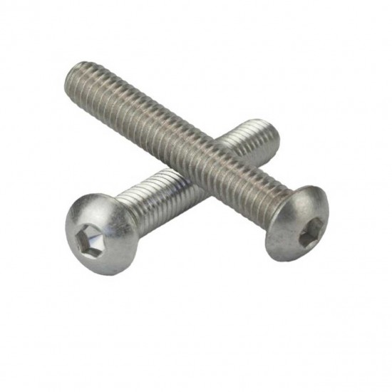 Parafuso Sextavado Interno Allen Abaulada Inox MA 5 X 35 A2 304 Allen M5-0.80X35 A2